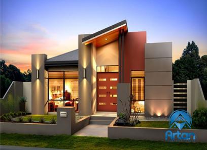 Buy blue stone house facade + best price