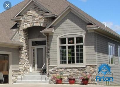 Buy bright faux stone facade + best price