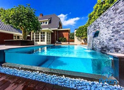 stone facade above ground pool | Buy at a cheap price